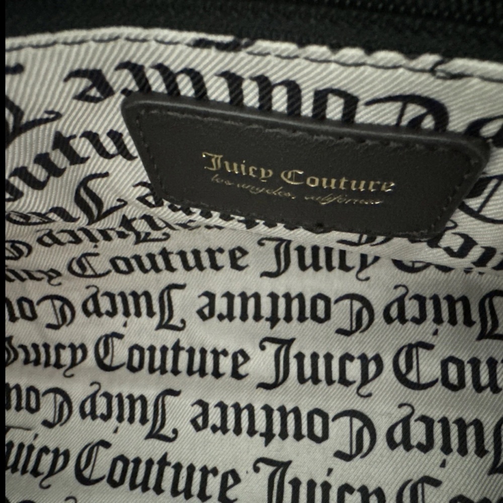 JUICY COUTURE SOFT PINK SATCHEL WITH BLACK ACCENTS - Picture 12 of 13